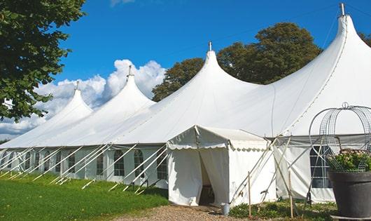 multiple portable restrooms for large-scale events, ensuring availability for all guests in Byram, MS