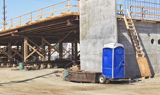 on-site restroom solutions for construction personnel